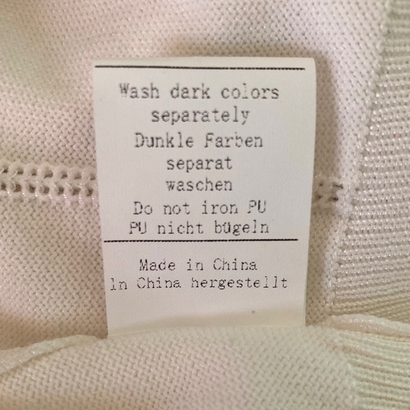 Women’s size medium Jasambac cream colored shirt sleeved shrug - Picture 7 of 8